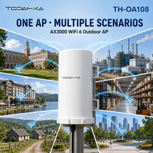 Access Point Wireless Esterno ad Alta <span class=keywords><strong>Velocità</strong></span> AX3000 Dual Band 2.4GHz/5.8GHz WiFi 6 48V PoE Gigabit Mesh Network 160MHz Centralizzato - Product Image 3
