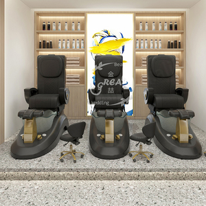 Gran FÁBRICA DE Foshan, estilo americano, salón de belleza rosa de lujo, silla de Spa de pedicura de lujo con masaje - Product Image 6