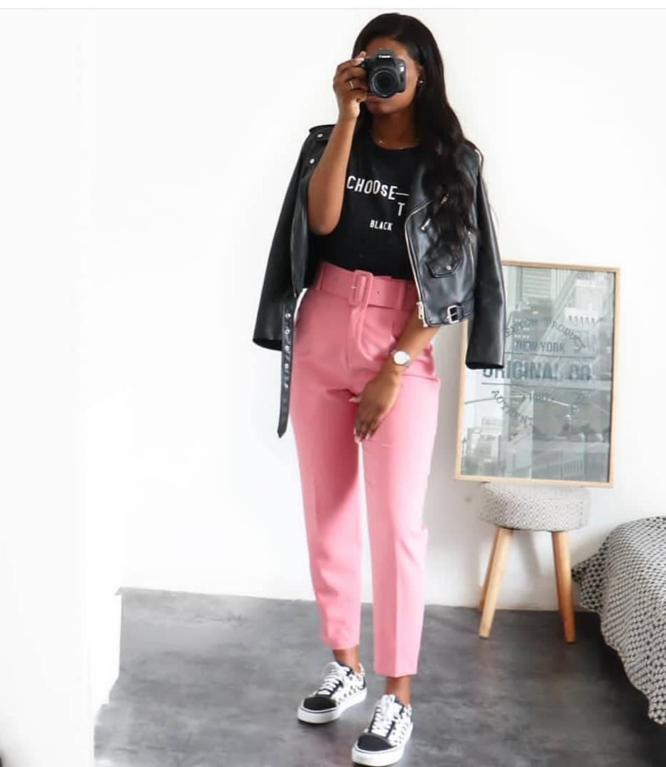 Women's Casual High Waisted Professional Ankle Length Pants