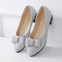 Nouvelles Chaussures Simples Plates Pointues d'Été Formelles pour Femme, Taille 5, Référence 06153, Talons Plats en PU avec Fermeture à Bouton et Col Décolleté