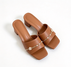 Zapatos de Tacón Bajo para Mujer, Estilo Slip-On, 5 cm, Punta Cuadrada, Microfibra, Hebilla, PU Suave, Elegantes, para Negocios, Fiestas, Verano - Product Image 3