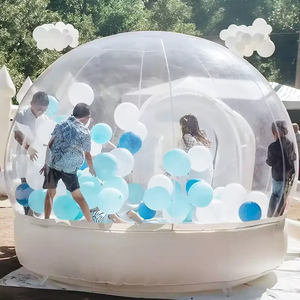 <span class=keywords><strong>Casa</strong></span> transparente inflable al aire libre comercial blanco saltando castillo hinchable fiesta cúpula tienda inflable burbuja globos <span class=keywords><strong>casa</strong></span> - Product Image 1