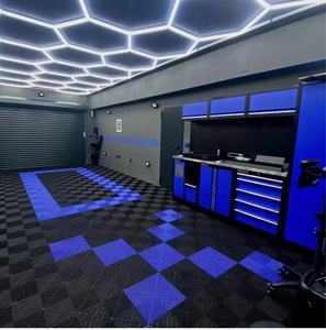 Tuiles de scrabble colorées en pp pvc Carreaux de garage Modulaire rigide antidérapant lave-auto - Product Image 4