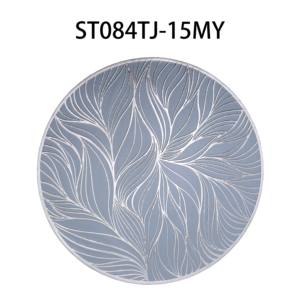 Wholesale PVC Artificial Leather Table Mats & Pads <b>Gold</b> Silver <b>Coasters</b> Drain Bowl Decorations for Elegant Table Settings - Product Image 2