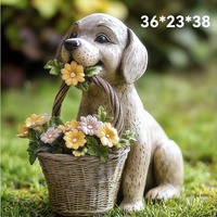 Jardinière en oxyde de magnésium au design animalier unique, pot de fleurs sculpté personnalisé pour patio