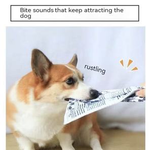 Nuovo Giocattolo da Masticare per Cani Ecologico con Suono, Design alla Moda con Motivo Giornale/Poker per Alleviare il Dolore da Dentizione - Product Image 5