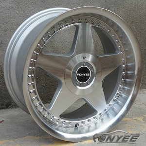 <span class=keywords><strong>ล้อ</strong></span><span class=keywords><strong>แม็</strong></span><span class=keywords><strong>ก</strong></span>ซ์ F991929 แบบ Deep Dish Star Alloy สำหรับรถยนต์ ขอบล้อ Monoblock Concave 4X100/108 5X100 ขนาด 17 นิ้ว 8.5 นิ้ว สีเงิน สำหรับรถ BMW E34 E36 E46 E90 - Product Image 2