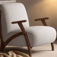 Chaise d'appoint moderne et écologique avec dossier rembourré et pieds en teck doré massif pour la maison, le bureau, la salle à manger, le salon, la chambre à coucher, l'hôtel