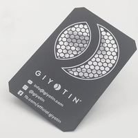 Cartes de crédit professionnelles personnalisables en acier inoxydable pour accessoires de fumage, type broyeur à herbes et tabac
