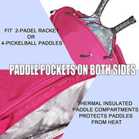 Sac à dos de tennis et padel JOYOUS personnalisé, grand format, imperméable, 1680D, 20-30L, tendance, avec compartiment pour chaussures et isolation thermique