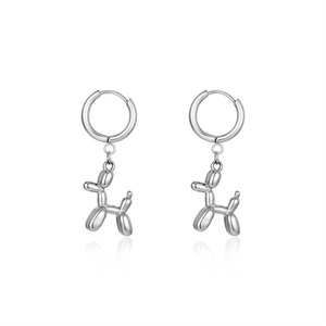 Dainty Women Cute Jewelry 18k Gold Plated Earrings Stainless Steel <b>Balloon</b> Dog Earrings Jewelry - Product Image 5
