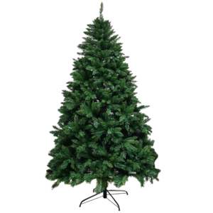 Arbre de Noël classique de 6FT 180cm PVC ignifuge respectueux de l'environnement artificiel 1204 conseils de branche pour les décorations - Product Image 1