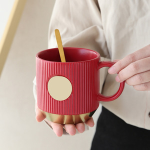 Simple Style Creative <b>Ceramic</b> <b>Mug</b> Office Coffee Milk Cup Festival Gift Business Gift Couple Cup - Product Image 3