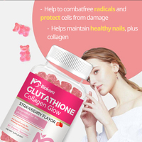 Gummies au collagène et glutathion Nature Glow OEM/ODM de notre usine chinoise – Compléments de vitamine C pour le blanchiment de la peau