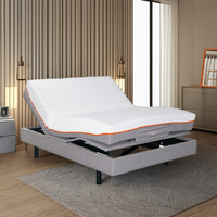 Lit Électrique Réglable Intelligent sur Mesure d'Usine, avec Matelas et Massage Vibratoire Intégré