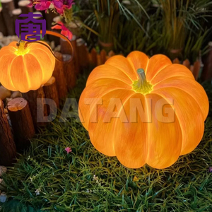 Lámpara Escultura de Calabaza 3D de Fibra de Vidrio con LED, Decoración de Paisaje para Exteriores de Halloween y Navidad con Clasificación IP65 - Product Image 3