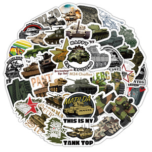 Autocollant Graffiti de <span class=keywords><strong>jeu</strong></span> <span class=keywords><strong>World</strong></span> <span class=keywords><strong>of</strong></span> Tanks pour ordinateur portable, 60 pièces - Product Image 2
