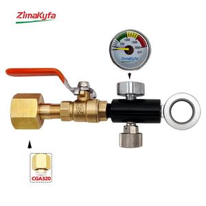 Adaptador de válvula de presión Sodastream - Compatible con botellas DUO/Terra/Art, herramienta de recarga de agua con gas DIY, latón OEM - Product Image 2