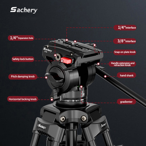 Máy ảnh chuyên nghiệp <span class=keywords><strong>Tripod</strong></span> <span class=keywords><strong>1.5m</strong></span> Heavy Duty nhôm đứng cho DSLR Video máy quay - Product Image 4