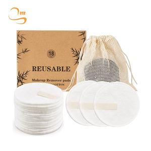 3.15 "ronde Éponge De <span class=keywords><strong>Bambou</strong></span> Réutilisable Visage Tampons Nettoyants Chimiques Livraison Lavable Organique Démaquillant <span class=keywords><strong>Lingettes</strong></span> - Product Image 1