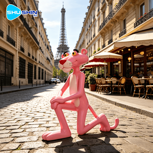 Décoration extérieure, figurine de dessin animé personnalisée grandeur nature pour jardin, statue en résine vernie, sculpture - Product Image 4