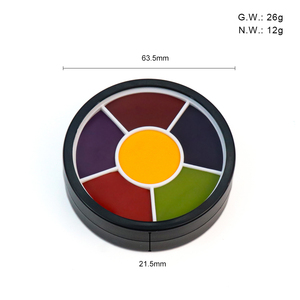 GP Professional Paleta de pintura facial a base de aceite de 6 colores Efecto de rueda de moretones lavable para el cuerpo para maquillaje de efectos especiales de película - Product Image 5