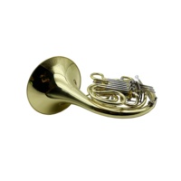 SEASOUND Factory OEM Professional French Horn JYFH940 Double Gold 4-Keys Brass 4-Keys Lacquer Finish Bb/F Trumpet Factory Direct