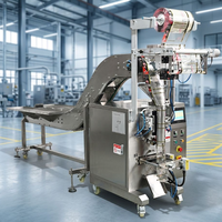 Half-Automatische Ketting Emmer Vullen Afdichting Verpakkingsmachine Voor Korrelnoten Snack Chips Bruine Suiker Rijst Papieren Zakken Voedsel