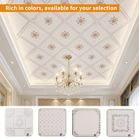 Panel de Techo de PVC Impermeable, Diseño Decorativo de Mármol para Interiores, para Sala de Estar, Dormitorio, Hotel, Decoración del Techo del Hogar