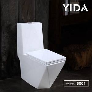 Yida kim cương hình dạng một mảnh washdown Đỏ bừng S-trap <span class=keywords><strong>P</strong></span>-trap phòng tắm nhà vệ sinh gốm công cộng <span class=keywords><strong>WC</strong></span> nhà vệ sinh - Product Image 2