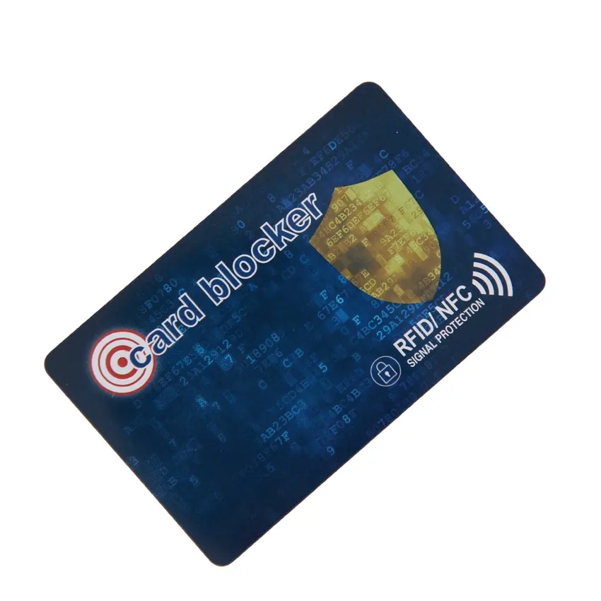 カスタマイズ可能な印刷NfcRfidブロッキングカードアンチハッキングデバイススキミング安全なブロッカー支払いデビット & クレジットバンクプロテクター