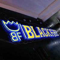 Dış Mekan Kişiselleştirilmiş RGB Süper Harf Tabelası Özel LED Işıklı Logo Tabelası RGB Programlı Tabela 3D LED Kanal Harf İşletmeler İçin