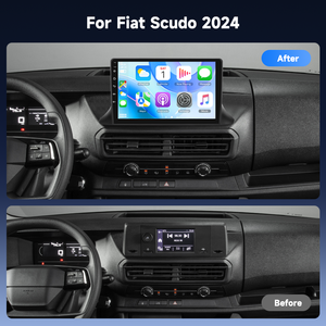 Radio para Auto Podofo de 10'' 4+64G, Qualcomm 8 Núcleos, 2 <span class=keywords><strong>Din</strong></span>, Android, para Fiat Scudo 2024, CarPlay/Android Auto Inalámbrico, WiFi, 4G - Product Image 5