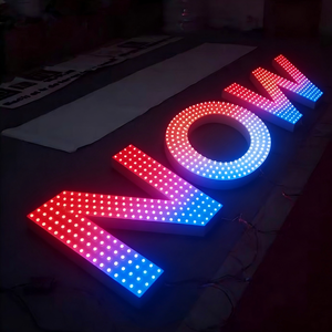 Letrero Publicitario de Acero Inoxidable con Pantalla LED a Todo Color y Letras 3D RGB Personalizadas para Tiendas Minoristas, Guangdong - Product Image 3