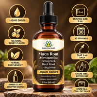 Gouttes liquides de racine de Maca avec Ashwagandha, Fenugrec, Racine de Betterave et L-Arginine, multivitamine liquide pour femmes et hommes
