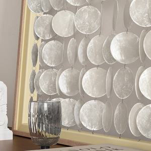 Windgong van capizschelpen, Scandinavische woondecoratie, drijfhout en schelpen wanddecoratie, boho decor, 3D wandkunst, handgemaakte windgong - Product Image 3