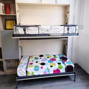 Популярная комнатная индивидуальная интеллектуальная горизонтальная Скрытая двухъярусная подъемная кровать безопасная для окружающей среды настенная кровать - Product Image 4