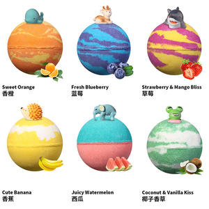 Bombe de bain artisanale arc-en-ciel, boule de sel, bain moussant sans danger et sain avec huile de bain, accessoires de bain - Product Image 2