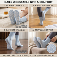 Chaussettes de Pilates personnalisées OEM pour femmes, brodées, à volants, chaussettes de ballet athlétiques, chaussettes de yoga antidérapantes, antidérapantes