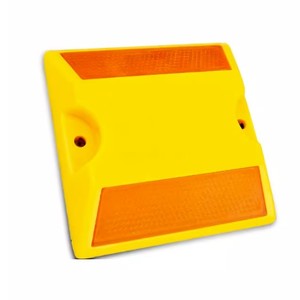 Marqueur de chaussée carré en plastique ABS pour la sécurité routière, type œil de chat, tachas viales réfléchissantes, borne routière réfléchissante - Product Image 1