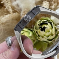 Reloj de Hombre RM de Alta Calidad, Nuevo Modelo 16-02, Rectangular, Ultrafino, 9.5mm, Esqueleto, Tourbillon Integrado, Analógico, Cristal de Zafiro Citizen, 43mm