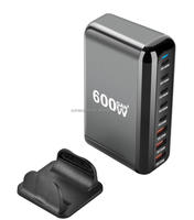 Chargeur GAN PD 600W Chargeur de bureau multifonctionnel à 8 ports de type C Nouvel adaptateur haute puissance multi-ports