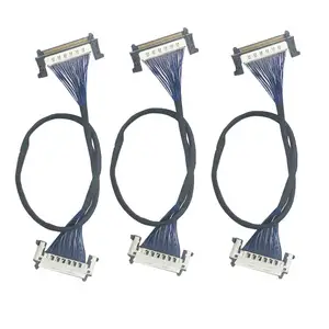 30 pin 0.2mm pitch lvds ffc ribbon cable 40awg 30 40 pin lvds cable