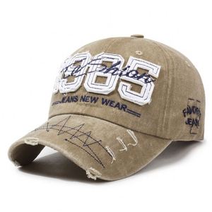 Casquette de baseball unisexe délavée et vieillie avec lettres brodées et nœuds, style urbain unique, protection solaire, pour l'extérieur et la mode - Product Image 6