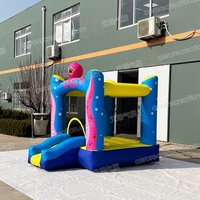 Videur gonflable amusant de cour personnalisable avec piscine château de trampoline gonflable d'Halloween maison de rebond d'événement pour enfants