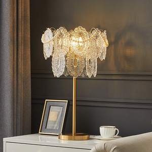Modern Crystal Pearl Table Lamp E27 LED Bedside Lamp Luxury Desk <b>Light</b> For Bedroom - Product Image 1