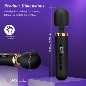 Estimulador AV Profesional Portátil con 10 Modos, 8 Velocidades, Resistente al Agua IPX7, Recargable por USB, Pantalla LCD de Silicona para la Piel - Product Image 5