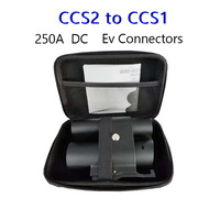 Adaptateur EV personnalisé ST-E061 CCS2 vers CCS1 250A 1000V AC+DC Prise d'entrée/sortie Connecteur EV rapide pour convertisseurs de charge de voitures électriques