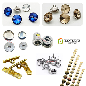 Yanyang nhôm giường đầu giường kính nút No.26 vải hoặc da bao phủ trang trí ghế móng tay kim loại sofa đồ nội thất nút - Product Image 1