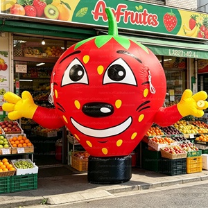 Fraise géante gonflable lumineuse LED de 3 m, personnalisable avec logo, pour festival des fruits, décoration d'événements, ferme - Product Image 5